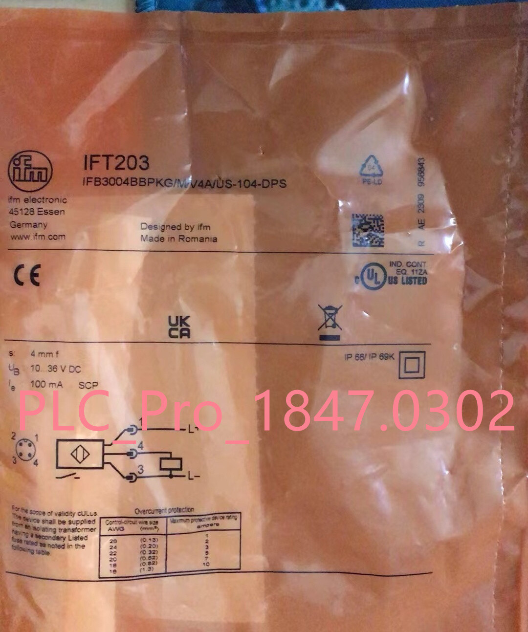 IFT203 1PCS Brand New IFM IFT203 Proximity Switch Sensor  Fast delivery