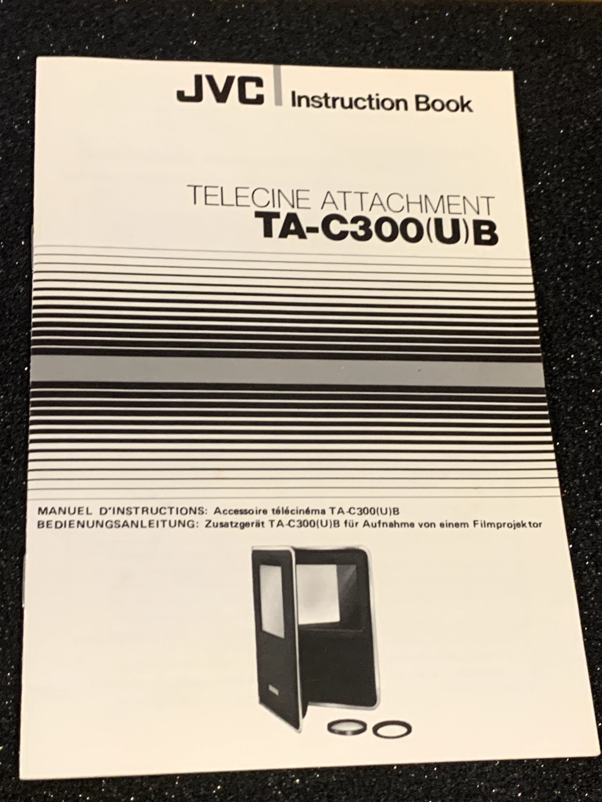 JVC TA-C300 Telecine Attachment Compact 8mm Super 8 Conversion Kit