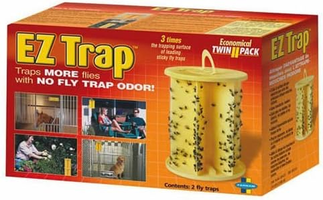 3004323 EZ Trap Case of 2 Bright Yellow Sticky Glue Fly/Insect Killer