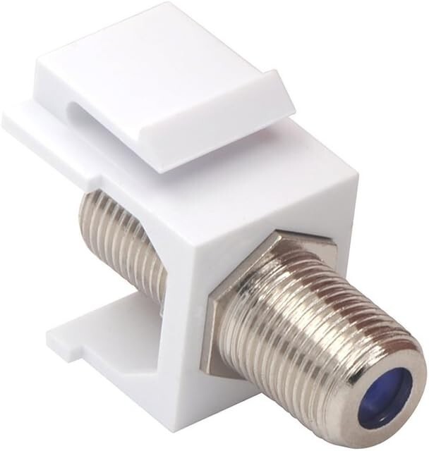 F-Type Keystone Jack Insert Coax Cable Coupler for Wall Plates 1-500 Pack LOT