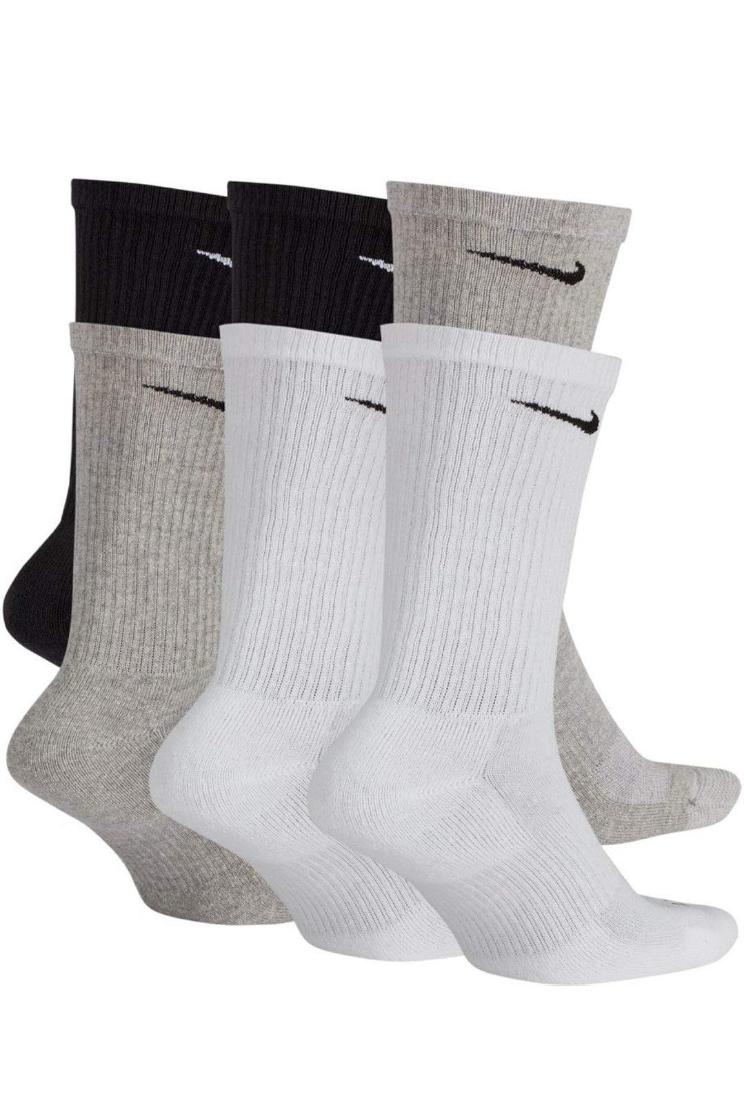 Nike Unisex Everyday Cushion crew Socks (6 Pair) MULTICOLOR LARGE