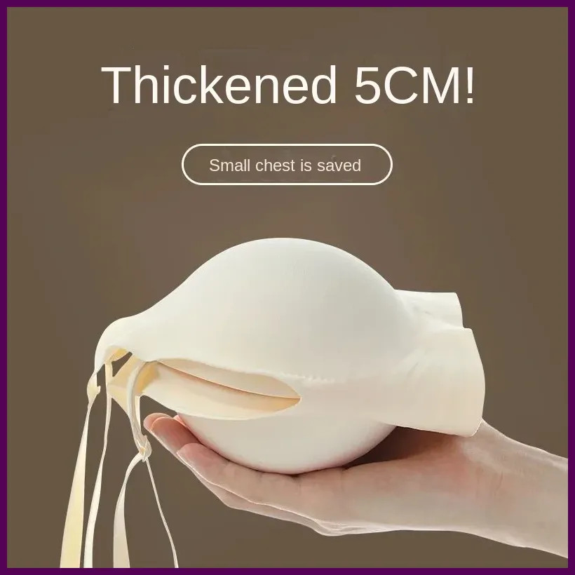 Flat Chest Solution Bra for Women Thickened Push Up Cups No Steel Ring Seamless