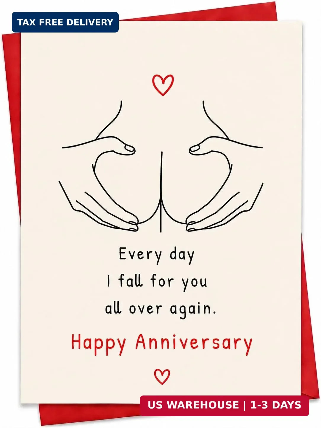 Funny Anniversary Card Gift for Husband, Wife, Men, Women, Wedding Anniversary C