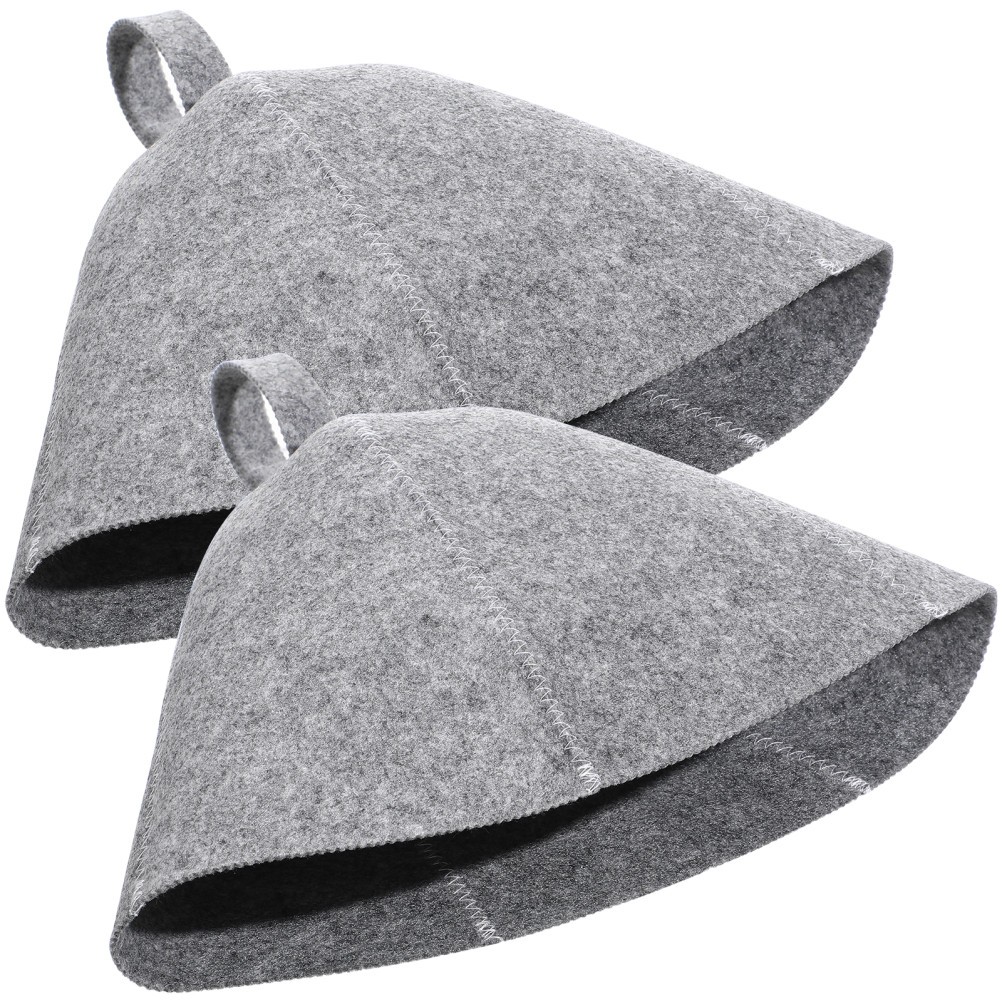 2 Pcs Banya Hat Bath Gift Sauna Supplies Accessories Flexible Spa Cover Cap