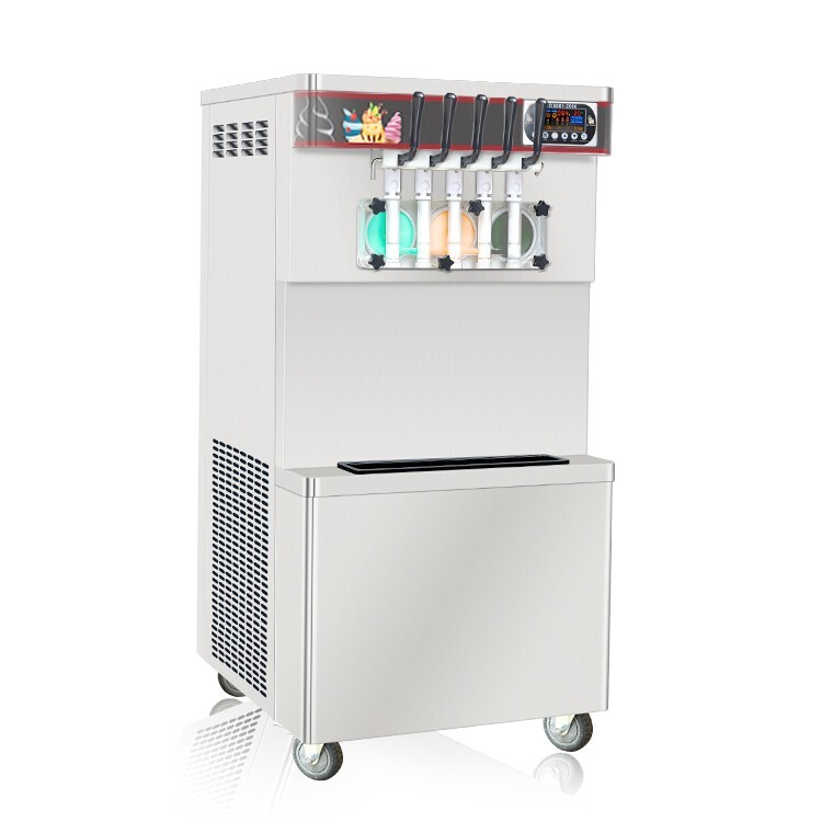 Kolice Commercial 5 flavors soft ice cream maker,3+2 mixed soft serve machineETL
