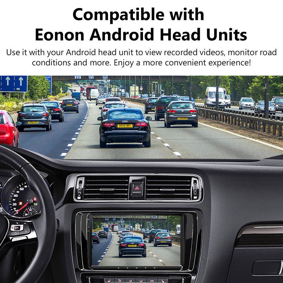 A100 Front USB Dash Camera Wide angle DVR for Eonon Android Car Stereo Headunit