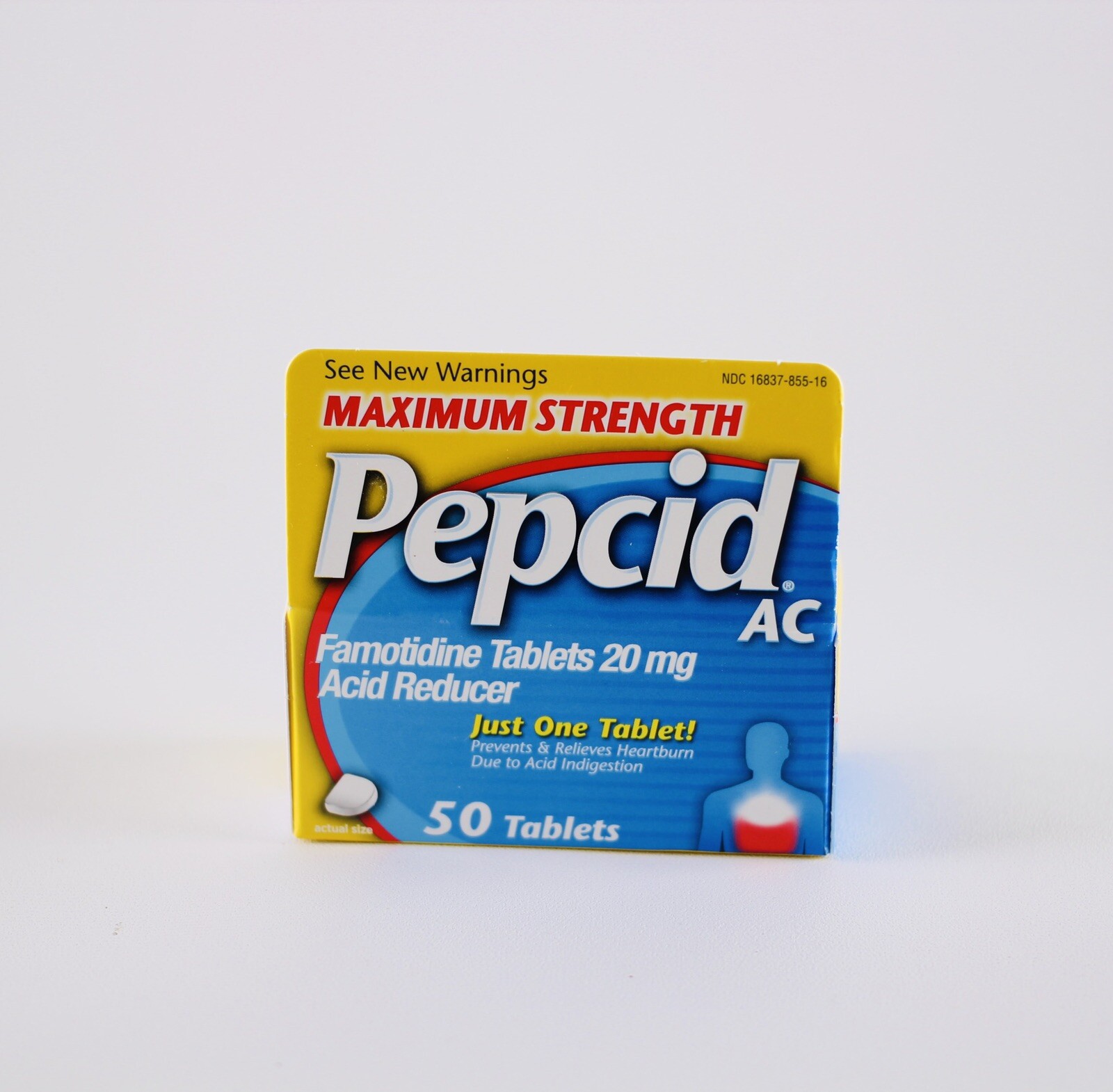 Pepcid AC Maximum Strength Prevents & Relieves Heartburn - 50 Tablets