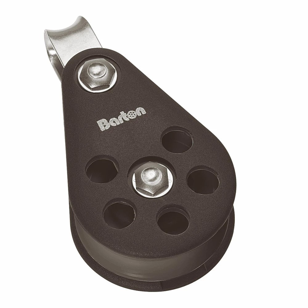 Barton Size 6 64mm Plain Bearing Pulley Single Block Fixed Eye N06110 UPC 503...