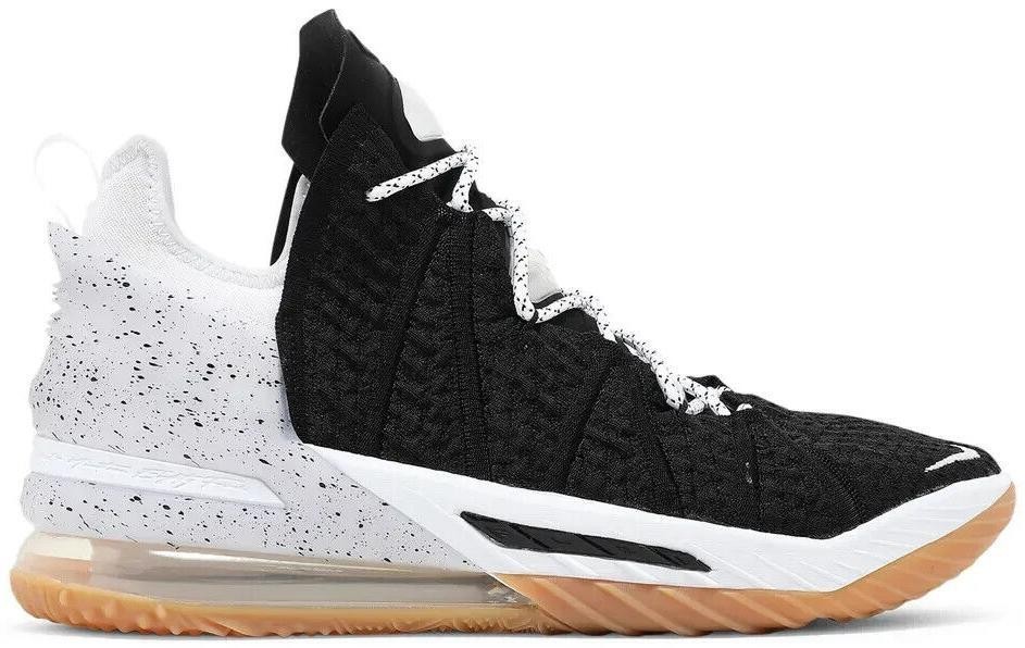 Size 12 - Nike LeBron 18 Black White Gum