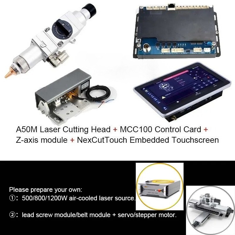 Au3tech A50M Mini Laser Cutting Head Desktop Small Cutter 2000W For Laser Source
