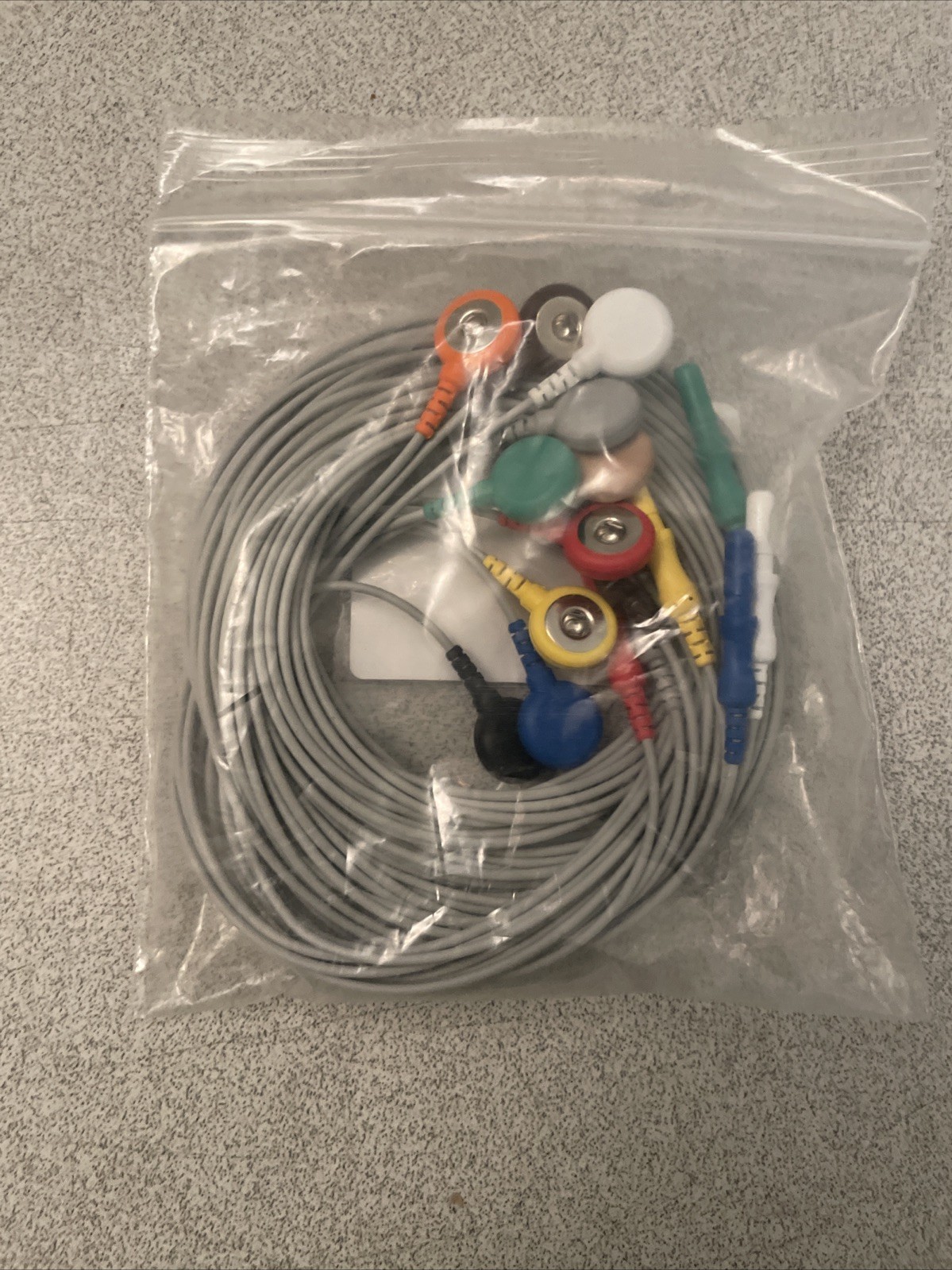 Medical Universal 60" Reusable Button Snap Lead Wires (10 pack) - EDR1260-10