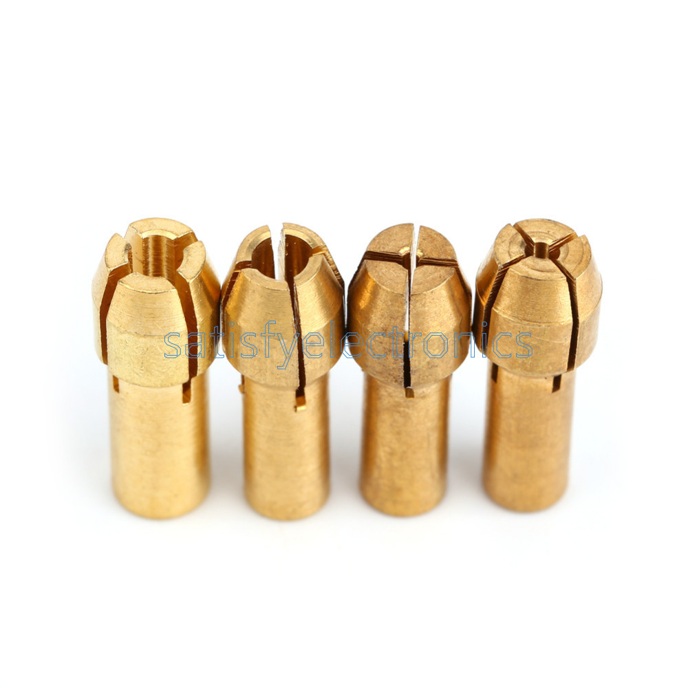 4PCS NEW Rotary Multi Tool Collet Nut Kit for Mill 1.0/ 1.5/ 2.35/ 3.2MM