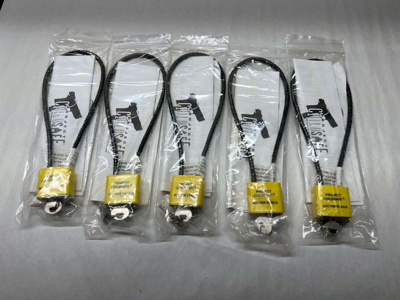 Pistol Gun Safety Lock Lott of 5