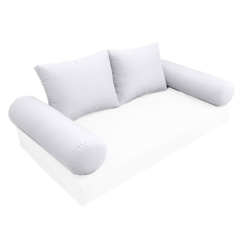 |SLIPCOVER ONLY|S1 Outdoor Bolster Backrest Pillow Covers Knife Edge Queen AD105