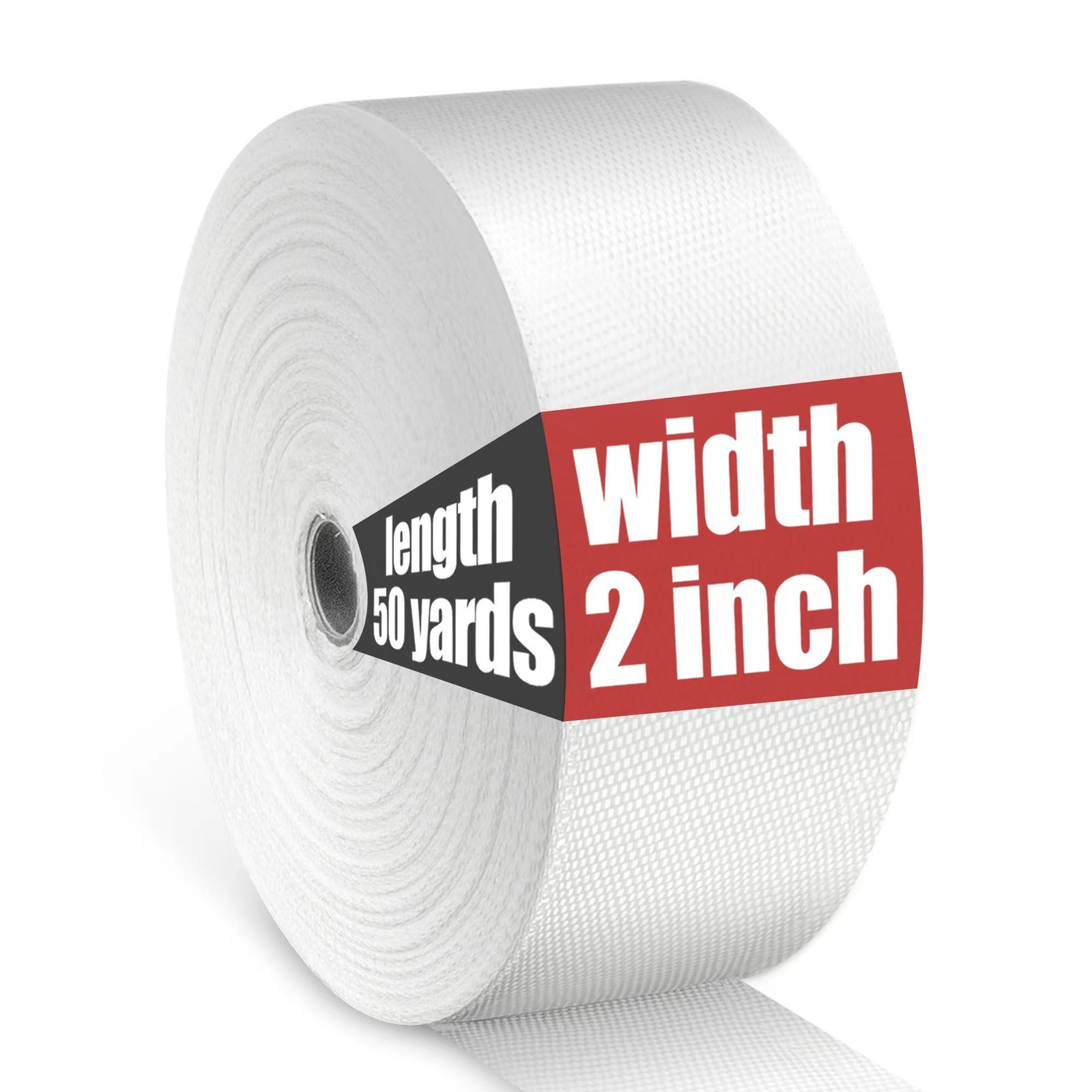 Fiberglass Cloth Tape, 6 oz, 2 inch Wide by 50 yd, Woven Fiberglass Fabrics Tape