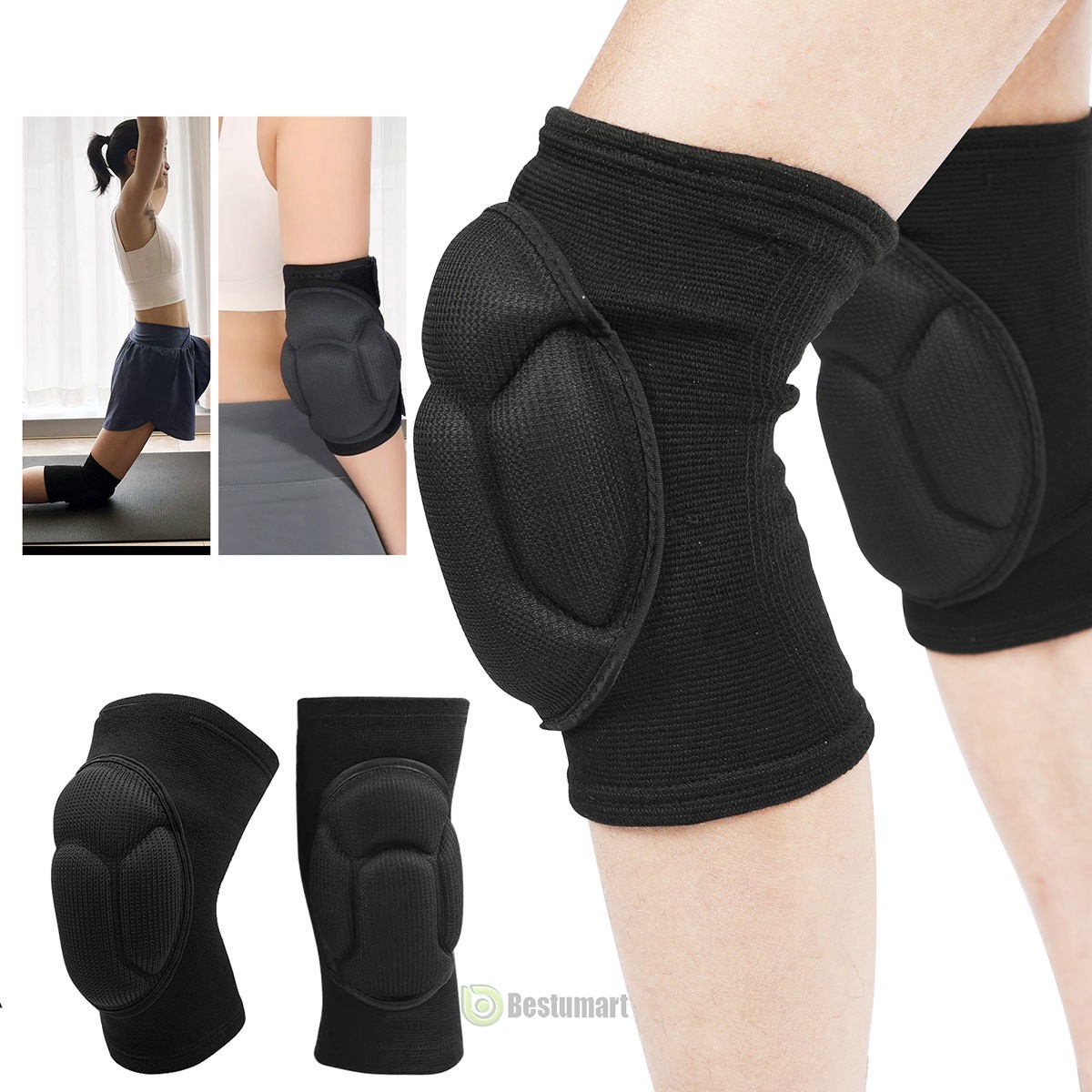 1 Pair Professional Knee Pads Leg Protector For Sport Work Flooring Construction