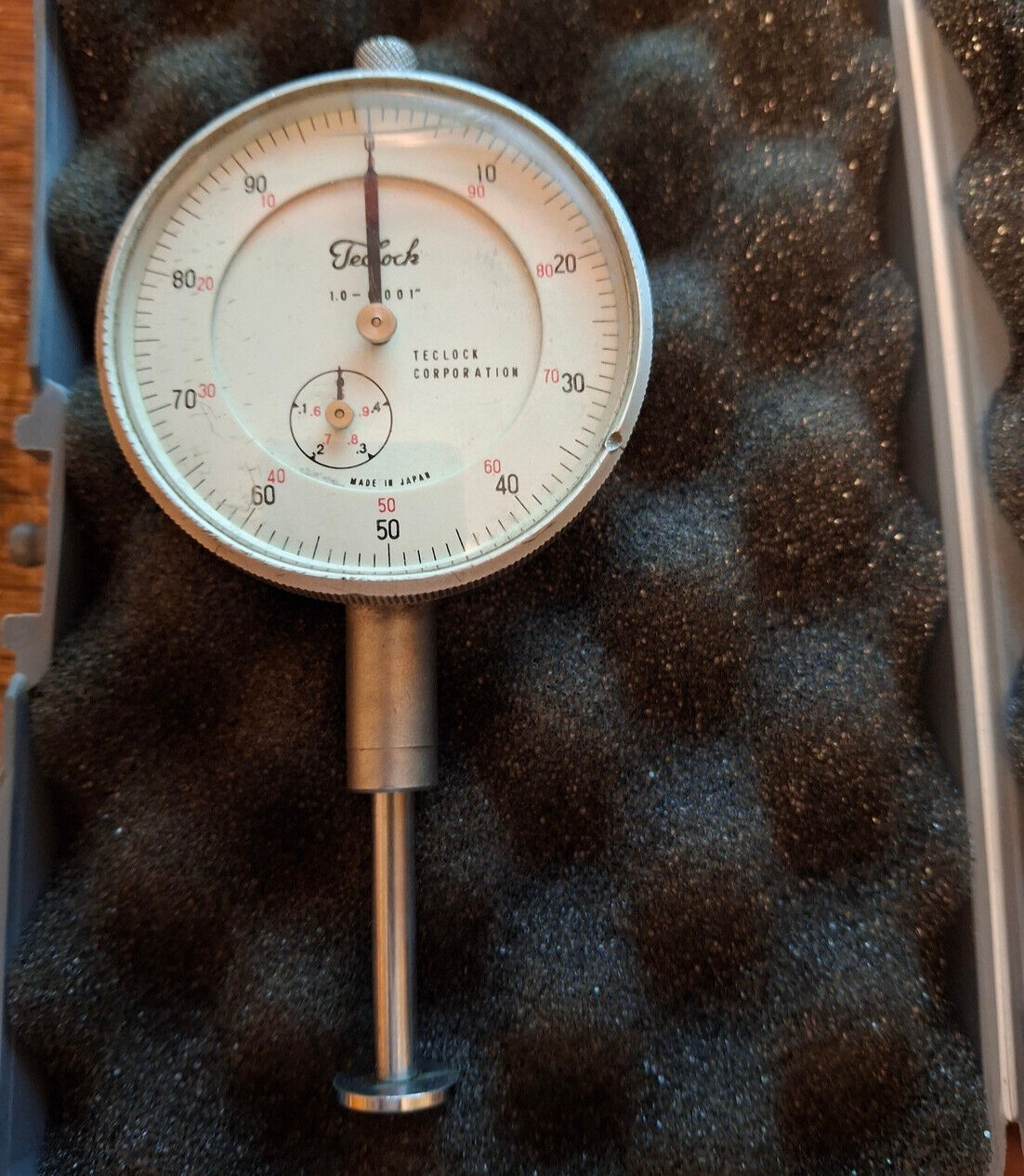 Teclock Dial Indicator .001 Graduation.  0 to .9 " range approximately.