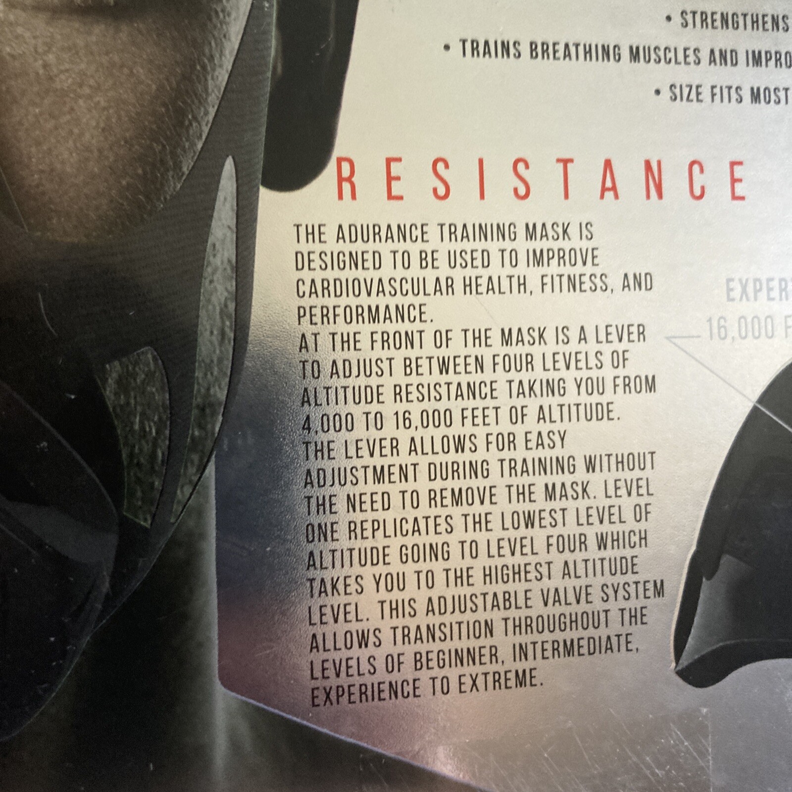 Durance Altitude Training Mask