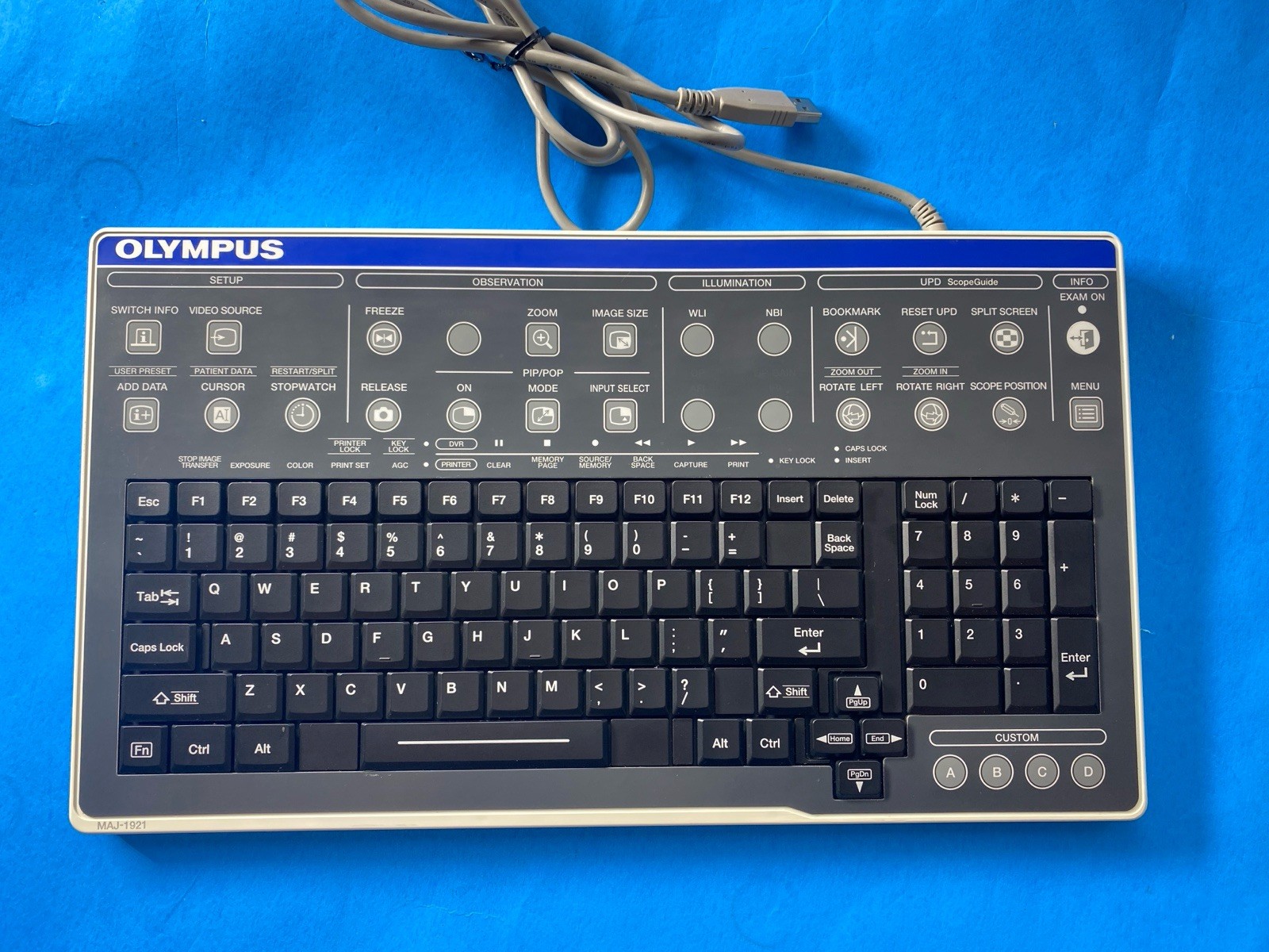 Olympus MAJ-1921 Keyboard for Olympus CV-190、 CV-290 Endoscopy Video Processor