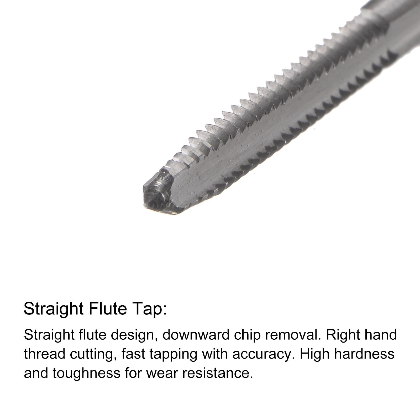 4-40 UNC Straight Flute Tap 2.3mm Twist Drill Bit Set Titanium Plated