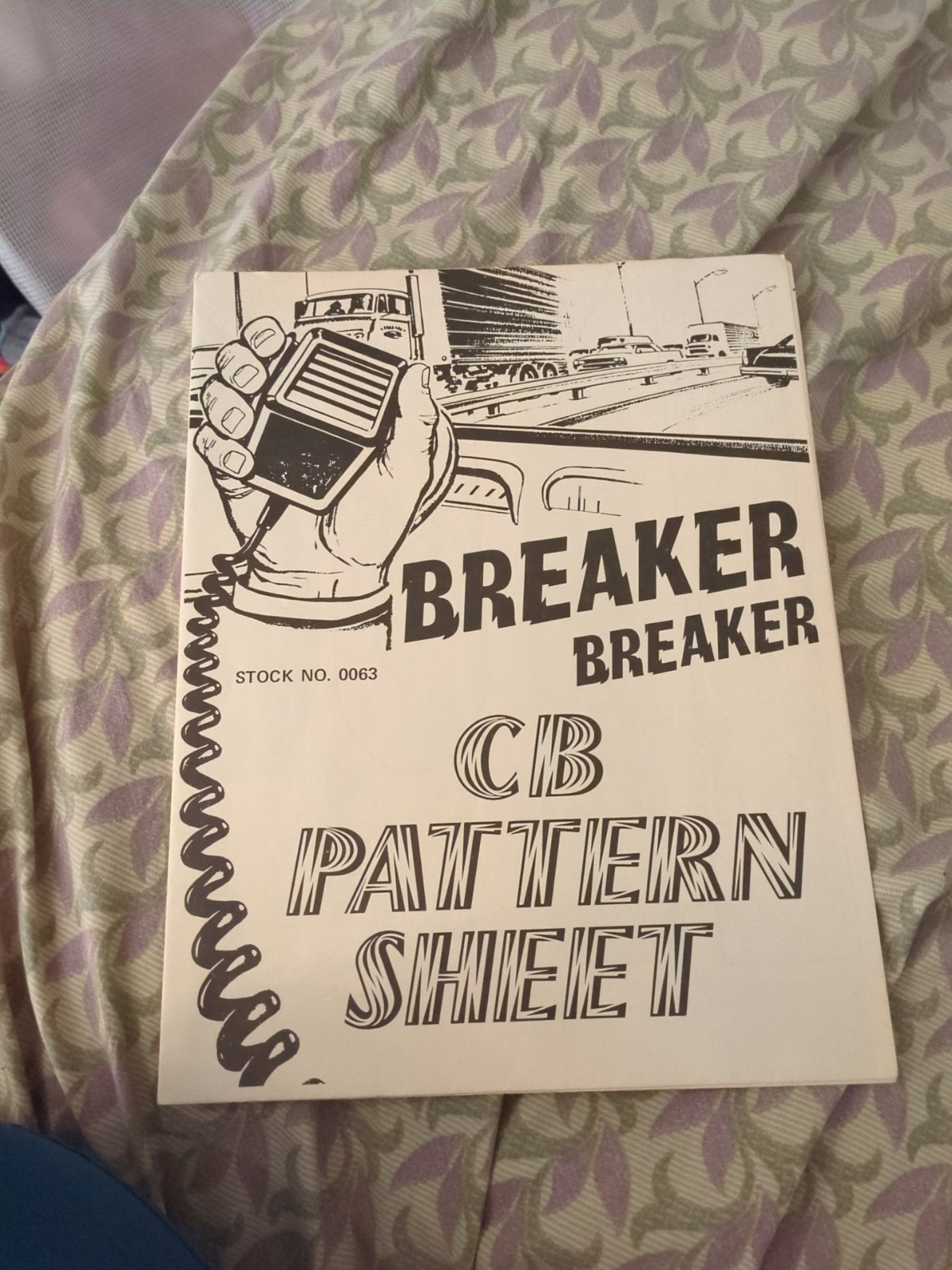 Vintage Leatherworking Pattern Instruction CB Radio No. 0063