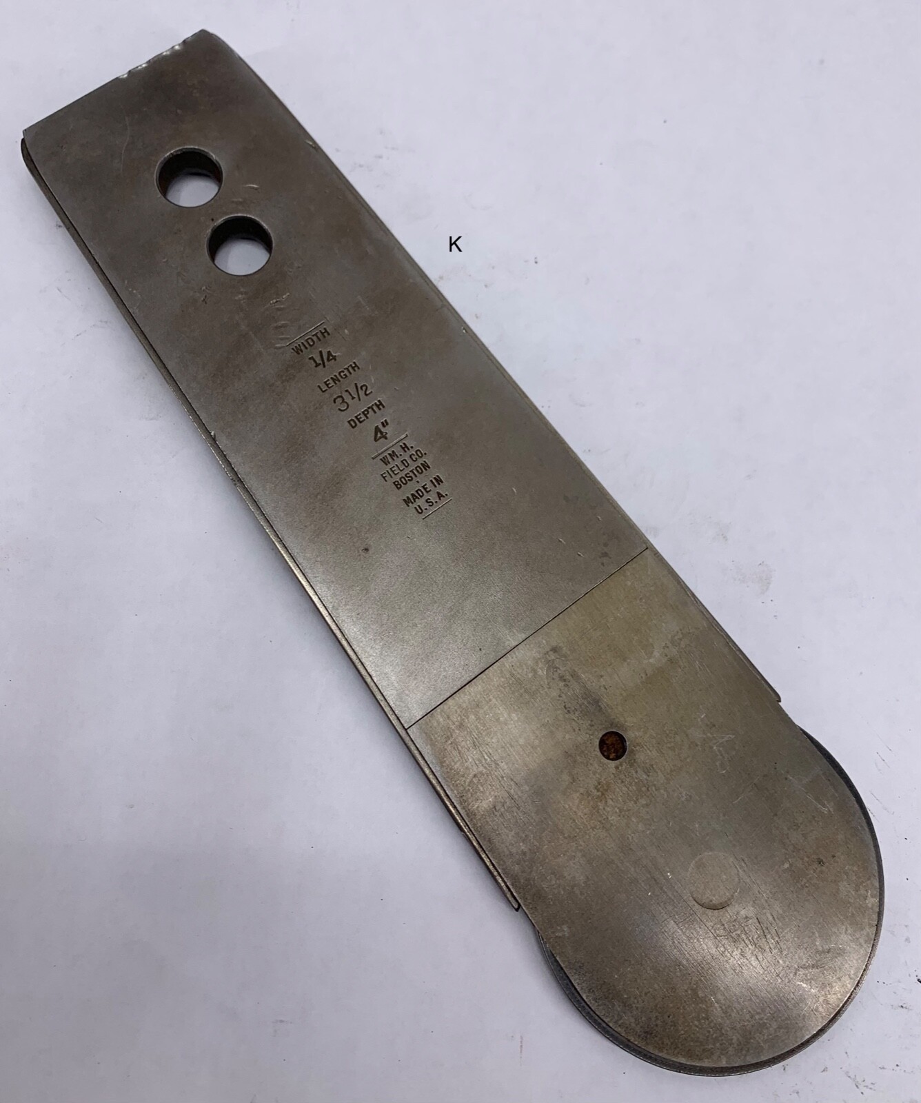 WM H Fields Bar for Chain Mortiser 1/4" W x 3 1/2" L x 4" Depth (101975) K