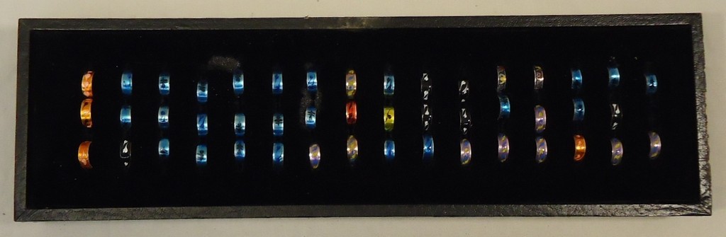 Adjustable Toe Rings Qty 47 Includes Jewelry Display