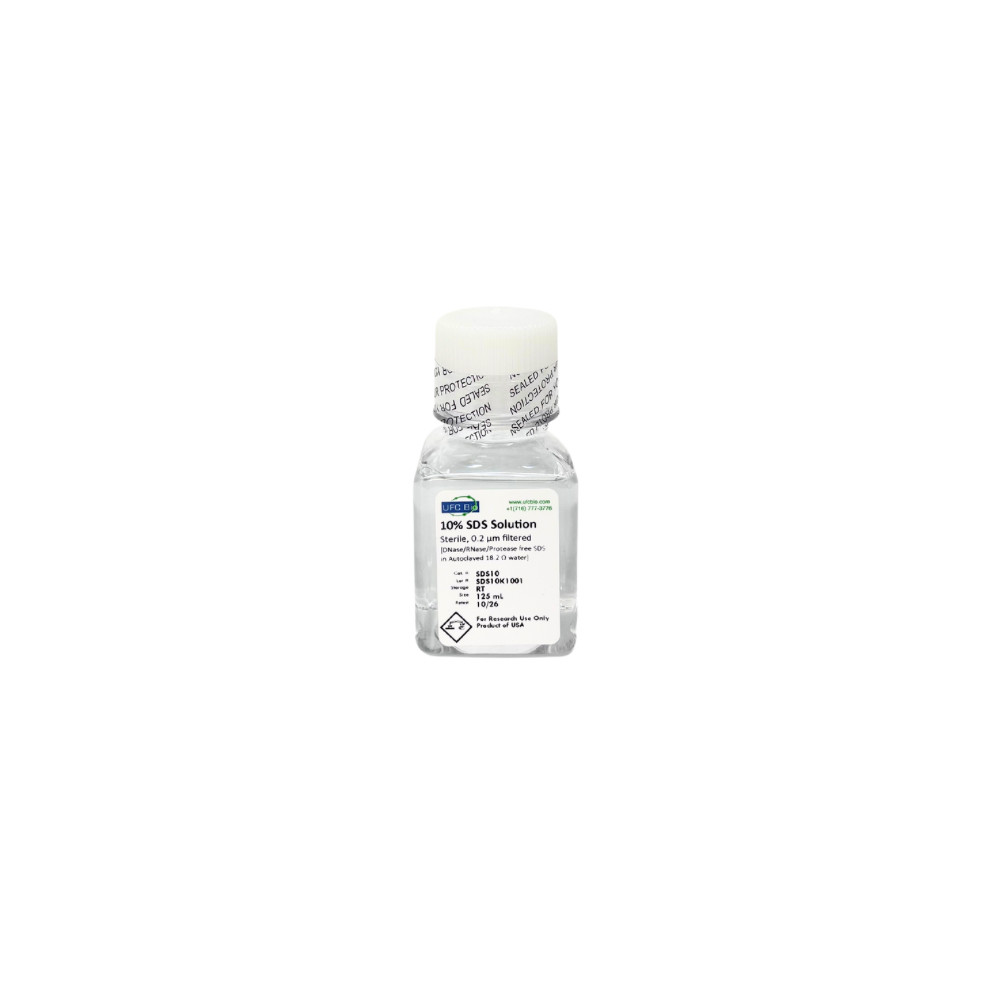 10% Sodium Dodecyl Sulfate (SDS) Solution - 125mL