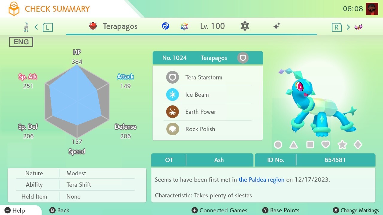 Shiny Pack Gouging Fire Raging Bolt Iron Boulder Iron Crown Terapagos Pecharunt