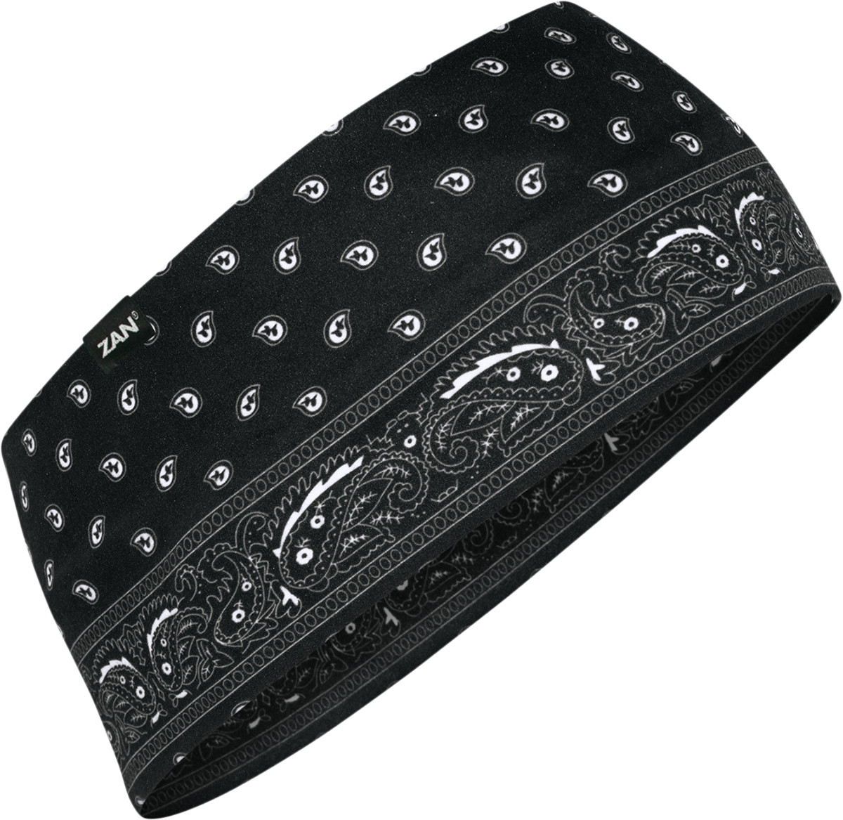 ZAN HEADGEAR SportFlex Headband Black Paisley HBL101 Women's Headwear