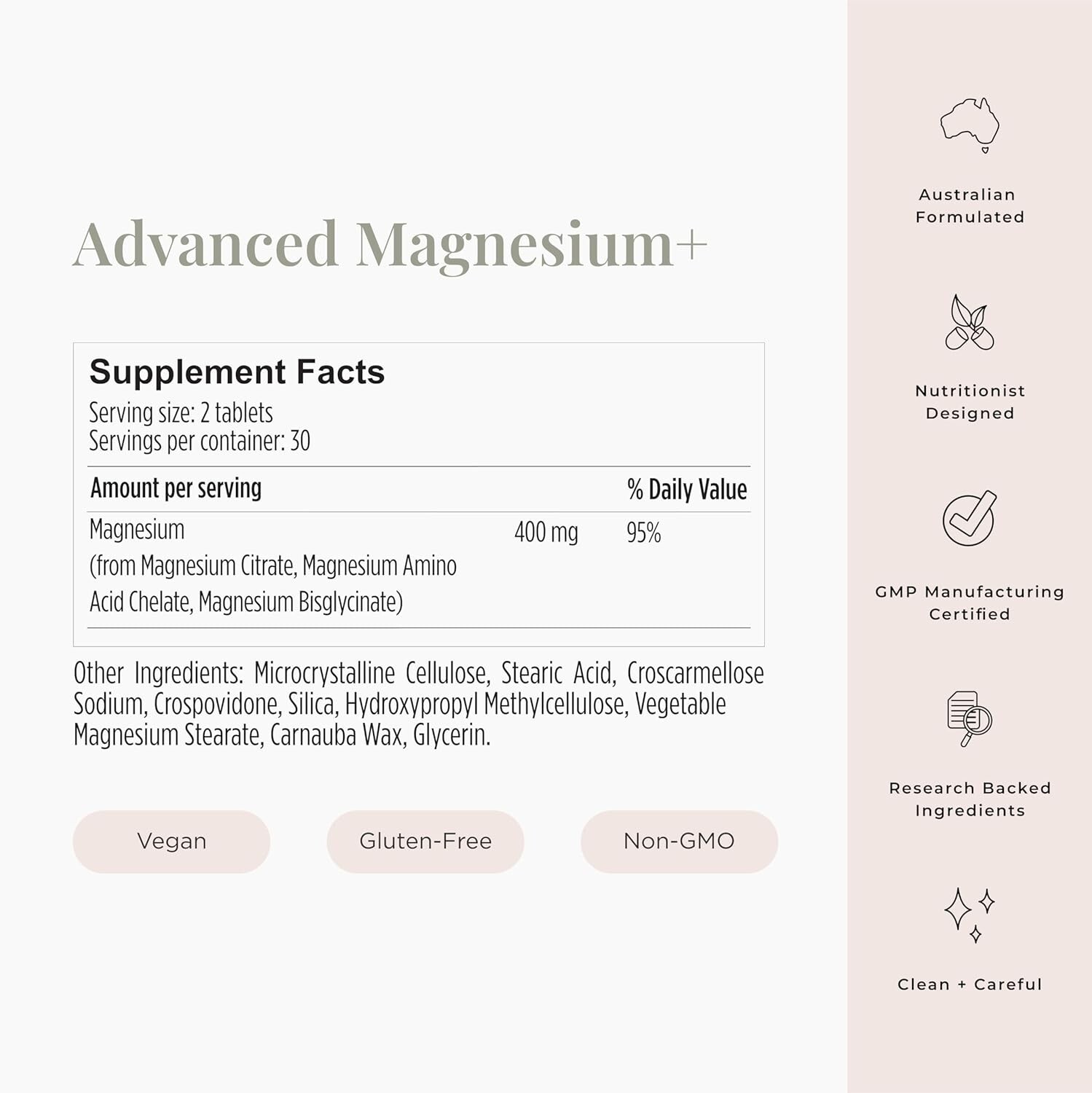 (2 Pack) JSHealth Vitamins Advanced Magnesium Supplements - 120 Tablets