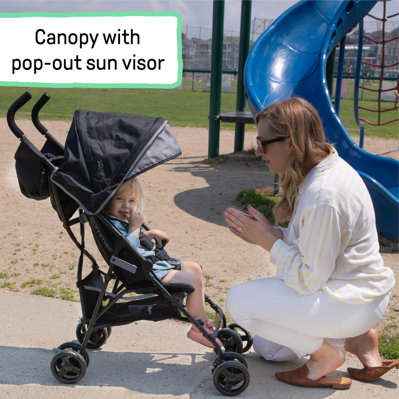 Summer Infant 3D Mini Convenience Stroller Lightweight Stroller Compact - Grey