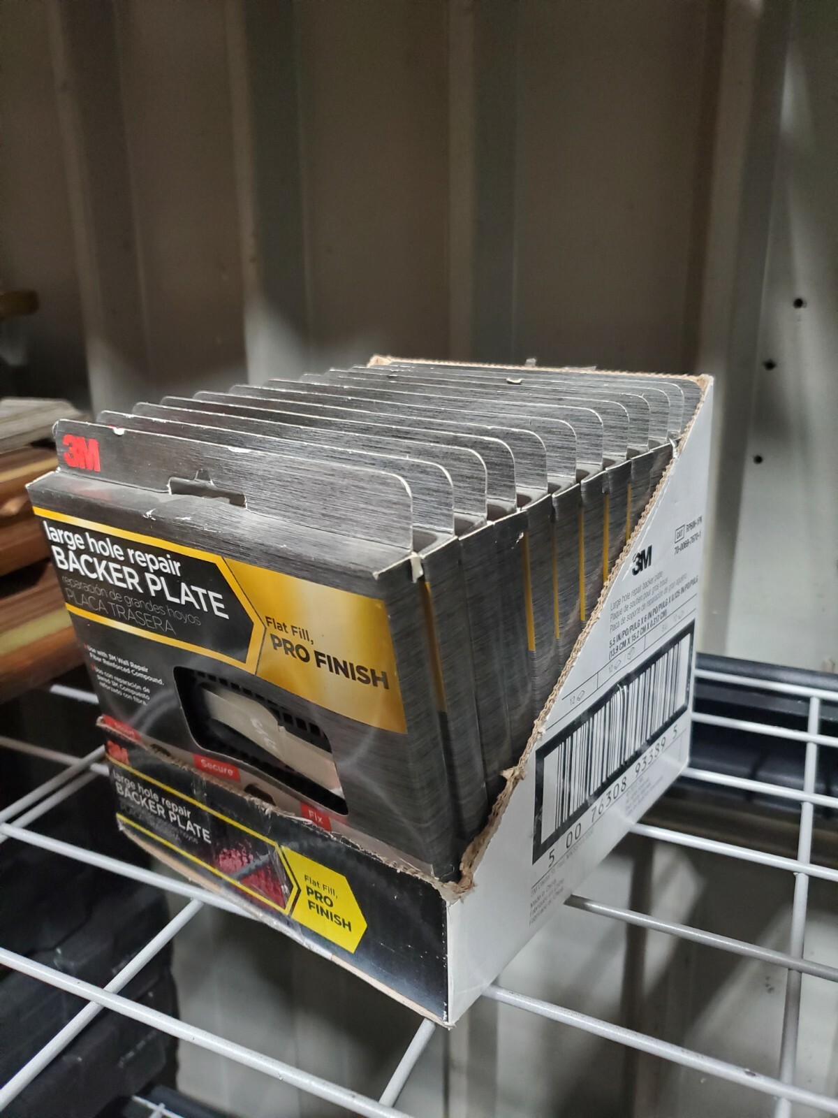 3M High Strength Large Hole Repair Backing Plates Box of 12