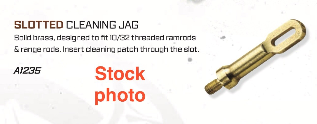 45 50 54 Cal Brass Slotted Cleaning Jag 10-32 Flintlock Percussion Muzzleloader