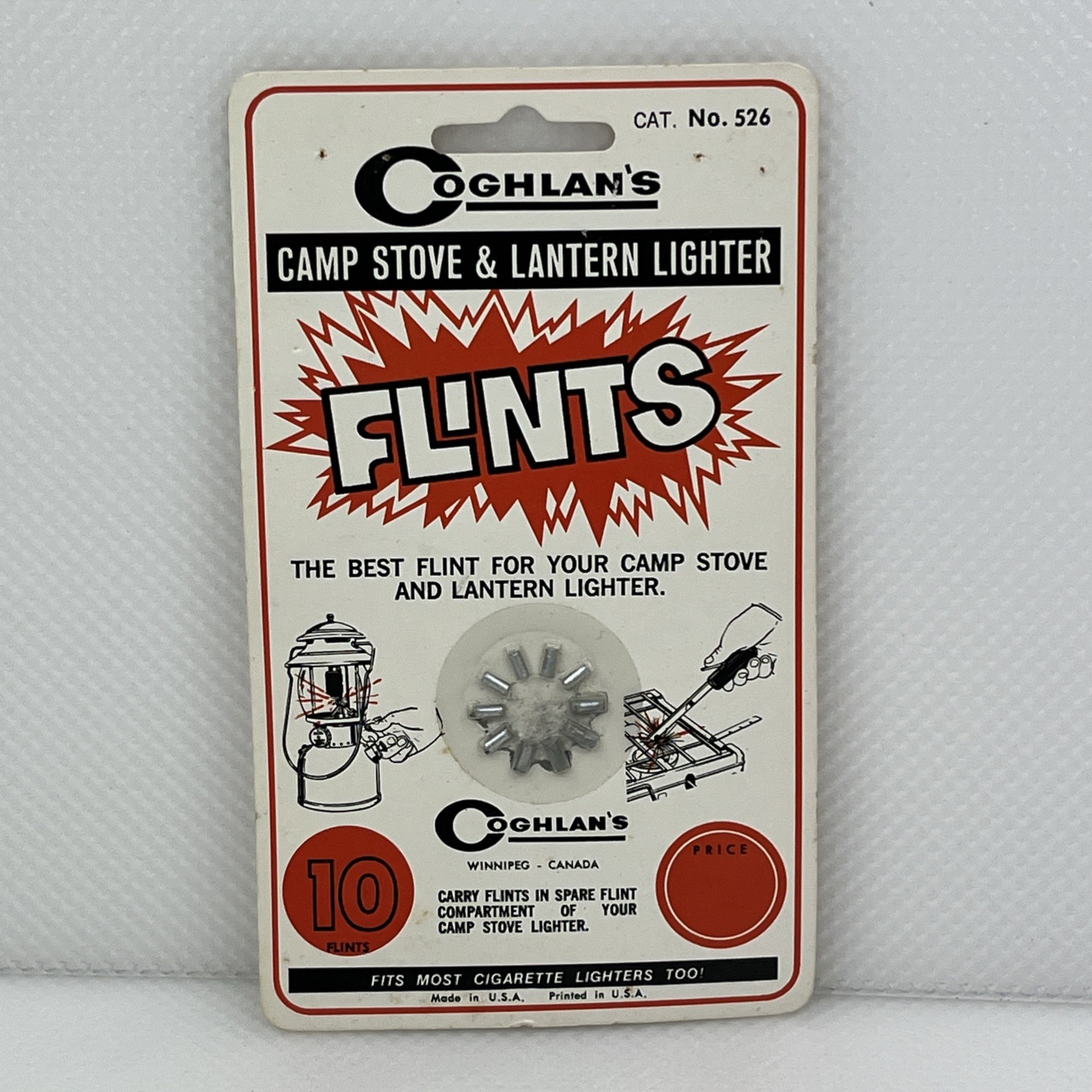 Coghlan's Replacement Flints (10 Count) Camp Stove Lantern Lighter