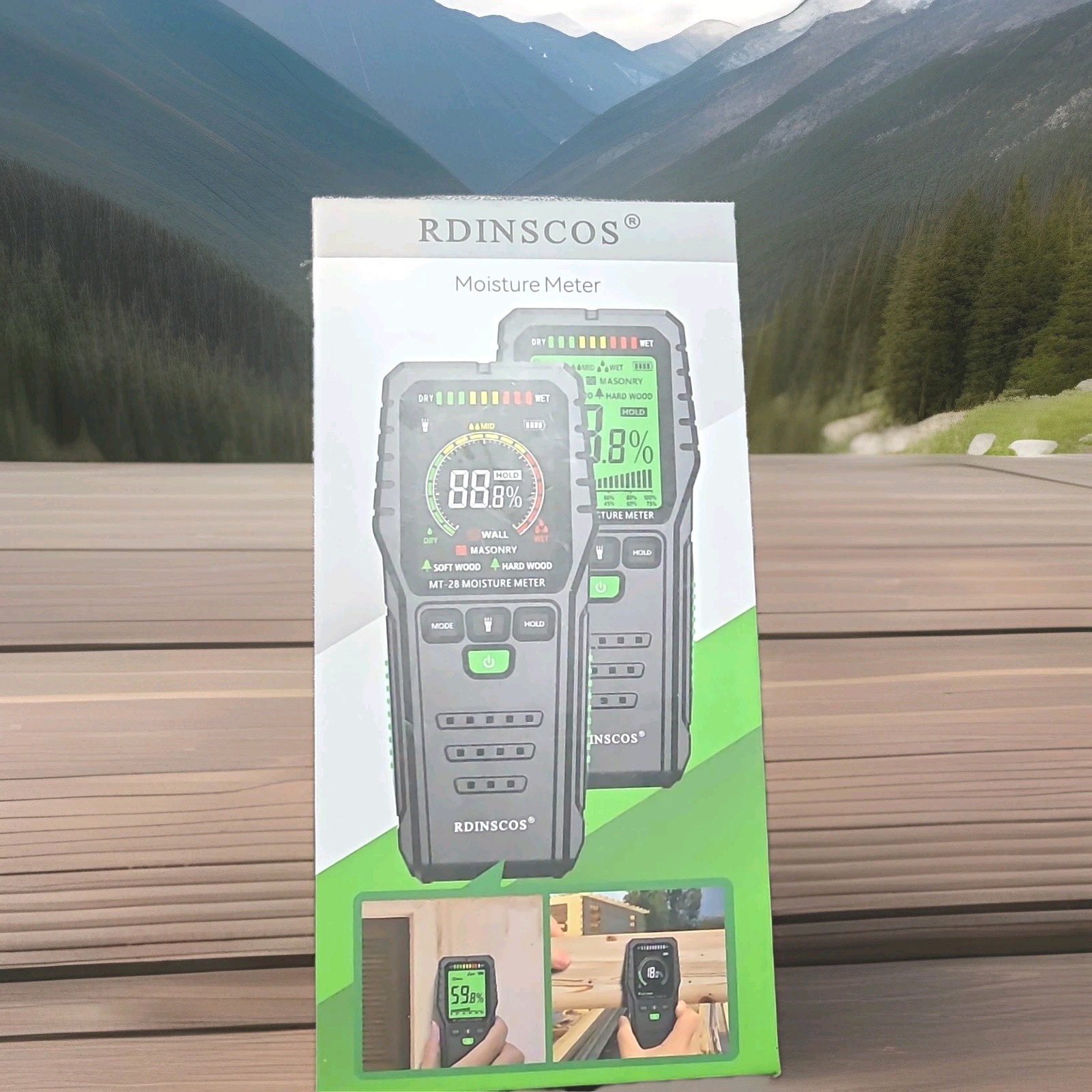 R&D Instruments MT-28 Moisture Meter Digital Electrical Tester Measuring Tool