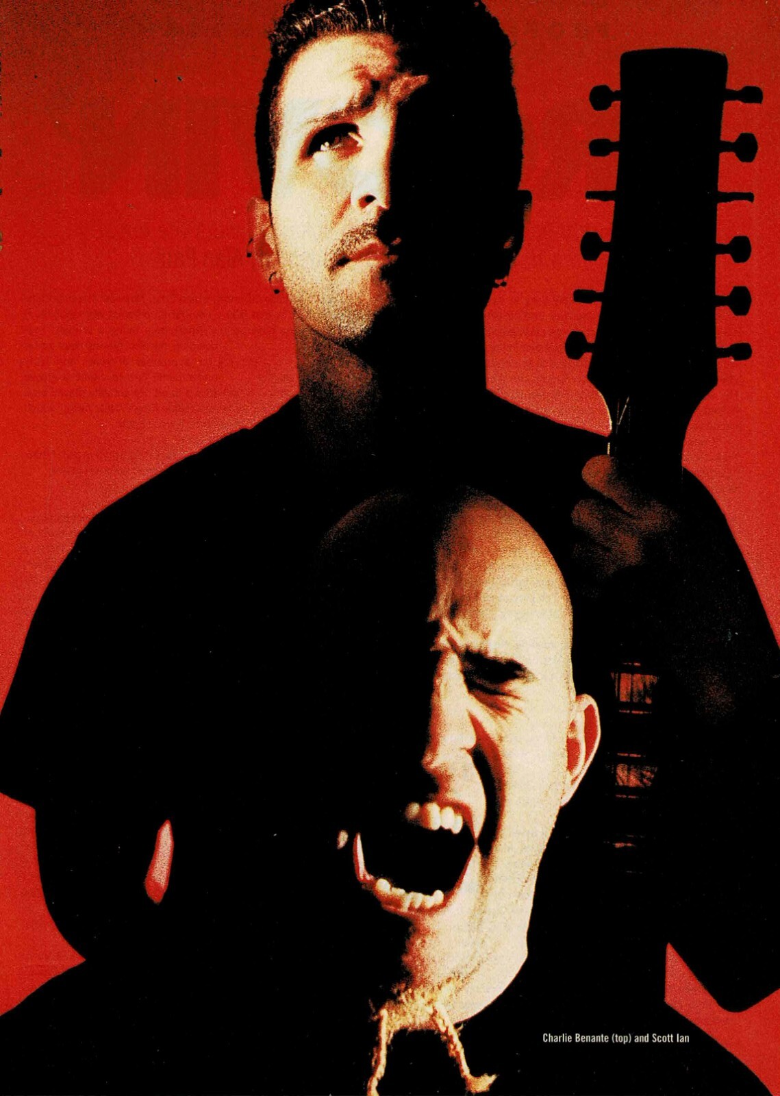 SCOTT IAN & CHARLIE BENANTE of ANTHRAX - 1998 - Music Print Ad Photo
