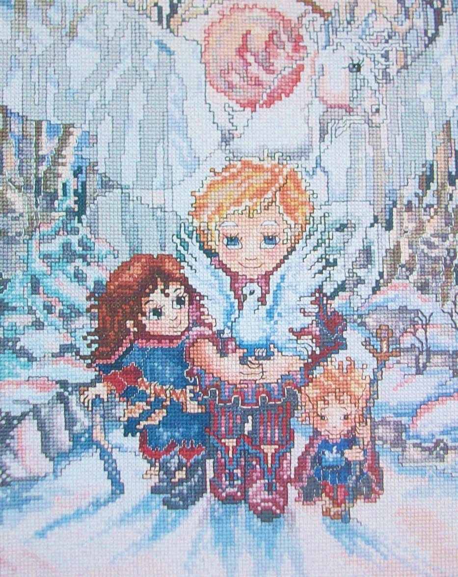 Pegasus Originals #312 Counted Cross Stitch Chart LOVE WILL FIND A WAY Children