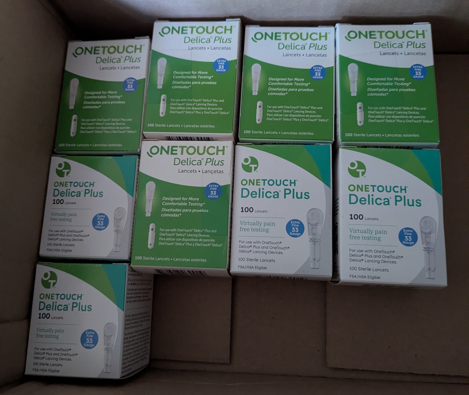 OneTouch Delica Plus Lancets for Diabetes Testing 33 Gauge 100 ct