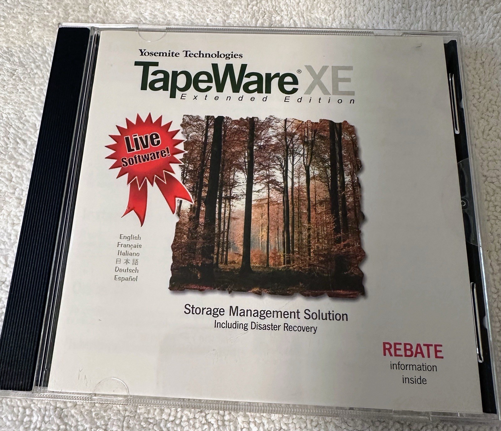 (New) HP C1529-10019 XE TapeWare Backup Software