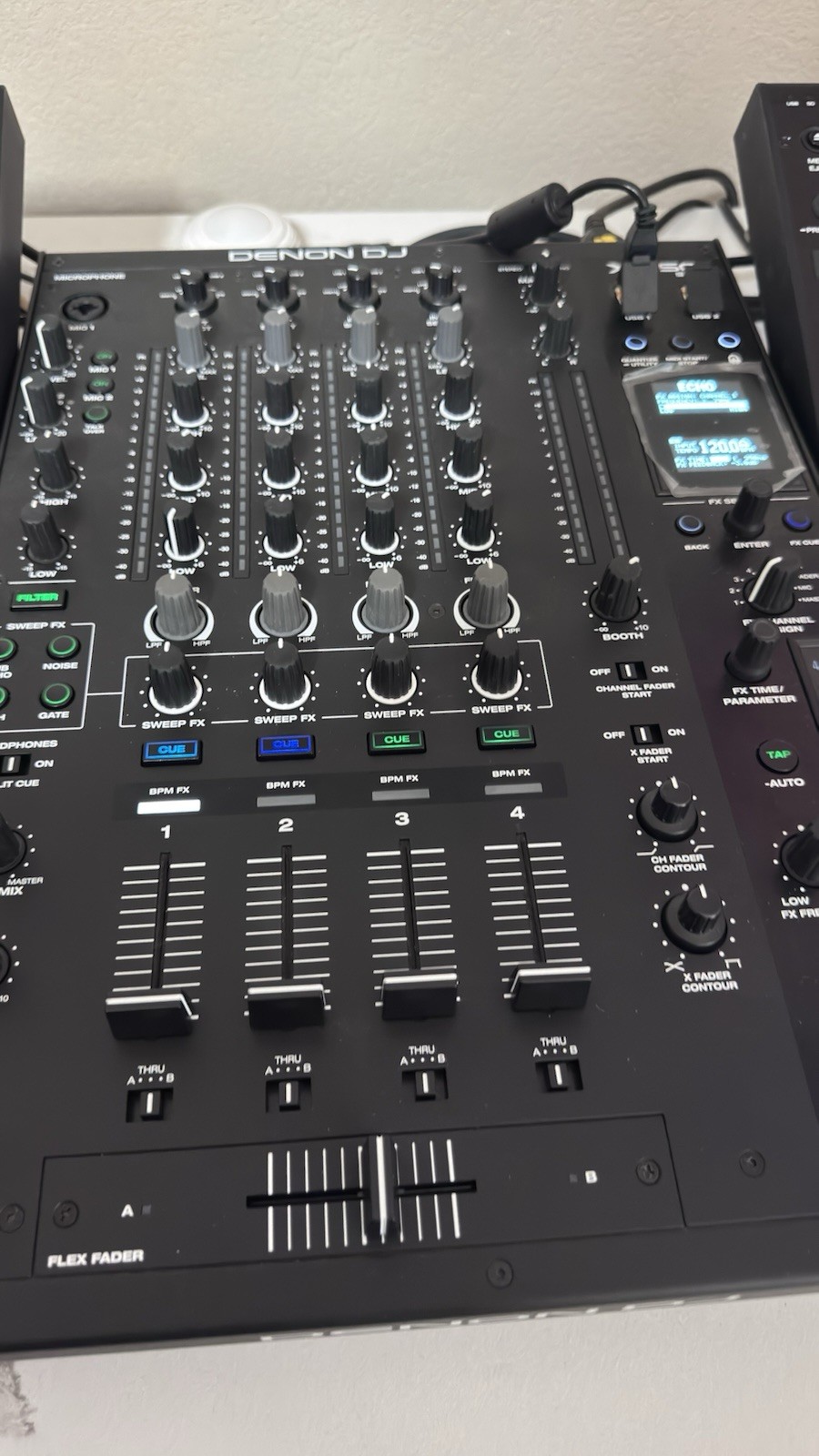 Denon DJ X1850 PRIME 4-Channel Digital DJ Mixer Professional USED