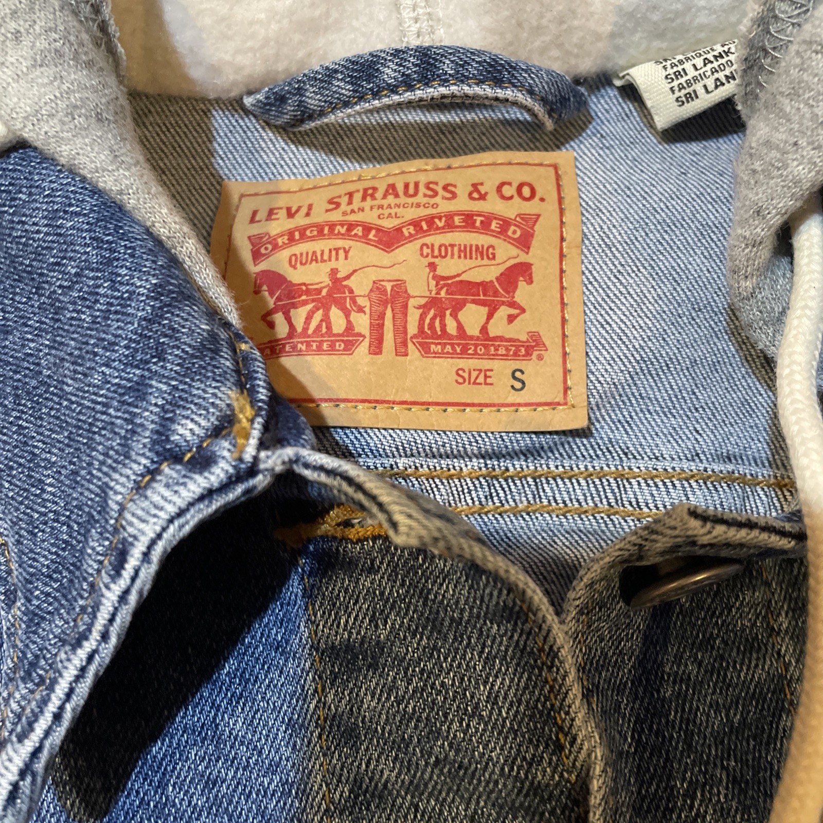 Levi Strauss Denim Hybrid Trucker Jacket Small. Excellent Condition