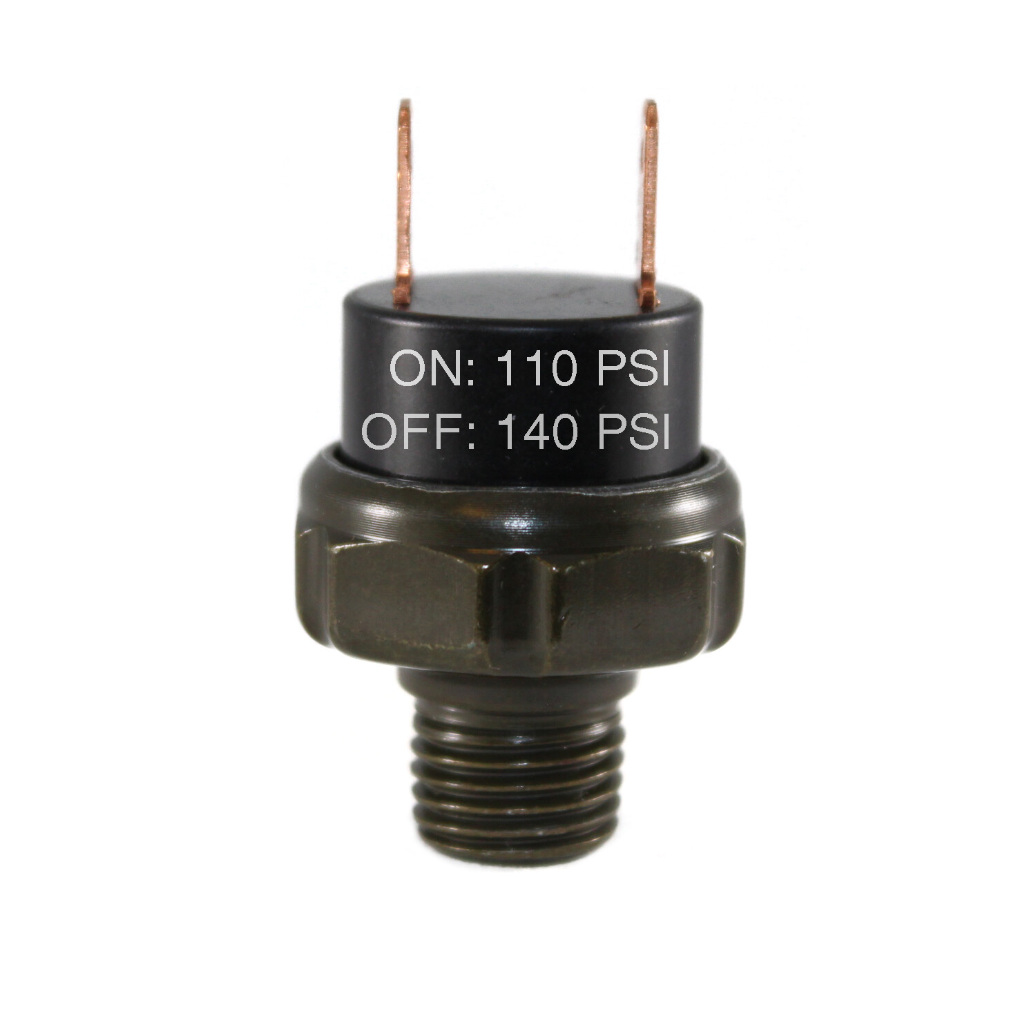 110-140PSI Air Pressure Switch Tank Mount Thread 1/4" NPT 12V/24V For Train Horn
