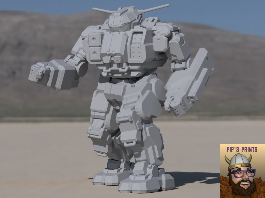QKD-4G Quickdraw Alternate Mech Model For Battletech 6mm-10mm-15mm