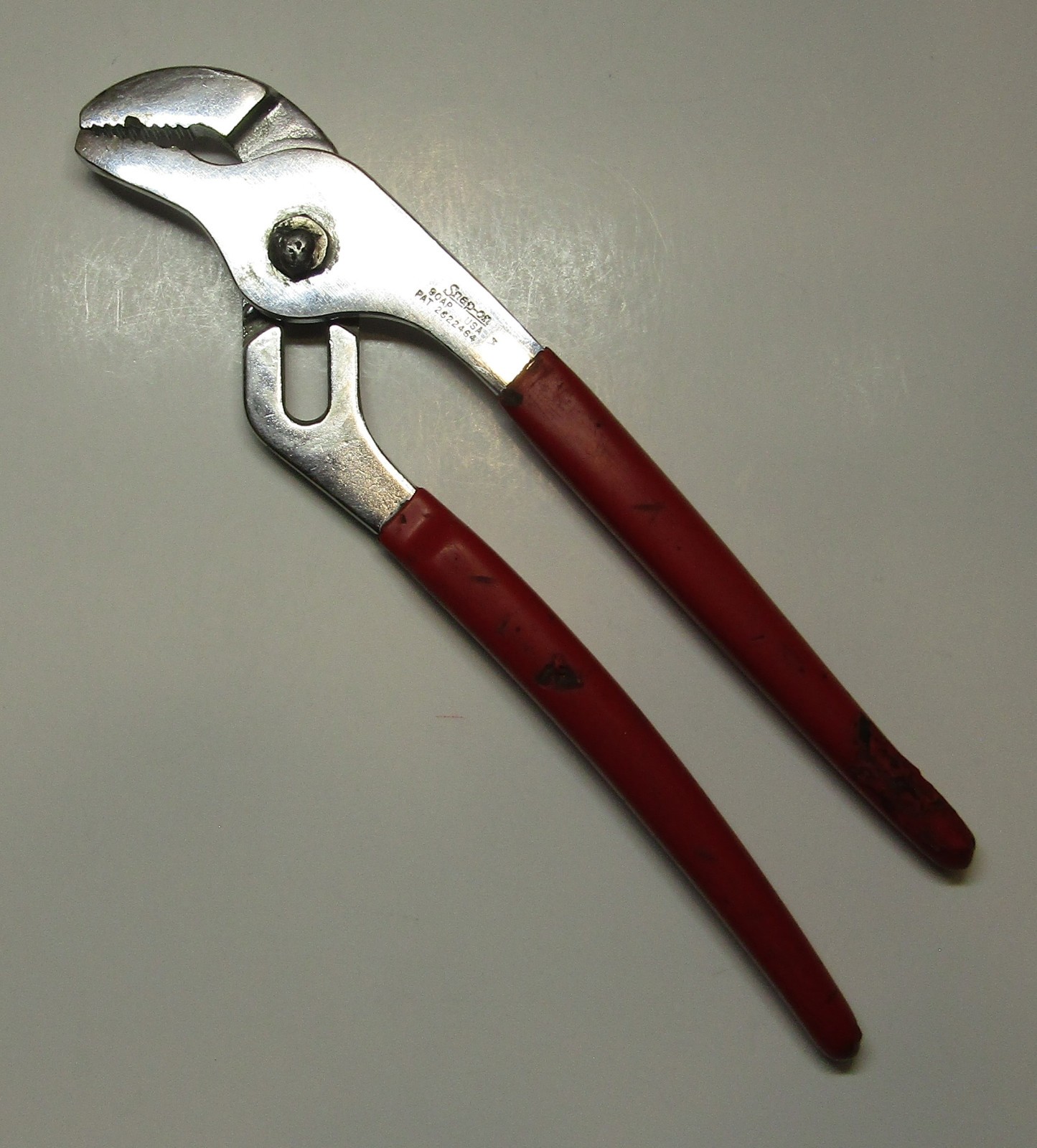 *Snap-On* 9” 5 Position Adustable Tongue & Groove Pliers 90AP w/ Red Grips - USA