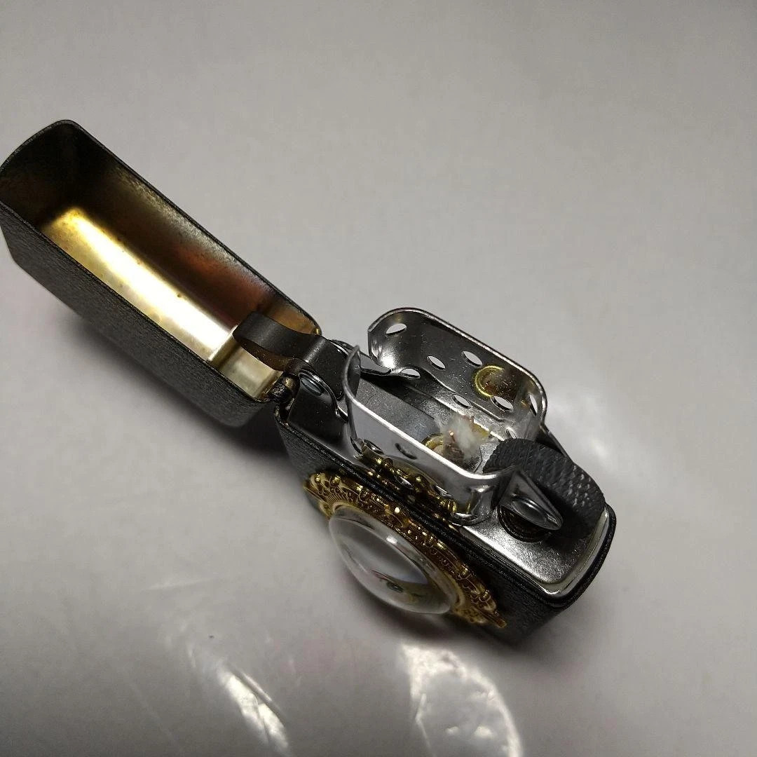 Zippo Customized Metal Galaxy Express 999 White Maetel One Sided Processing