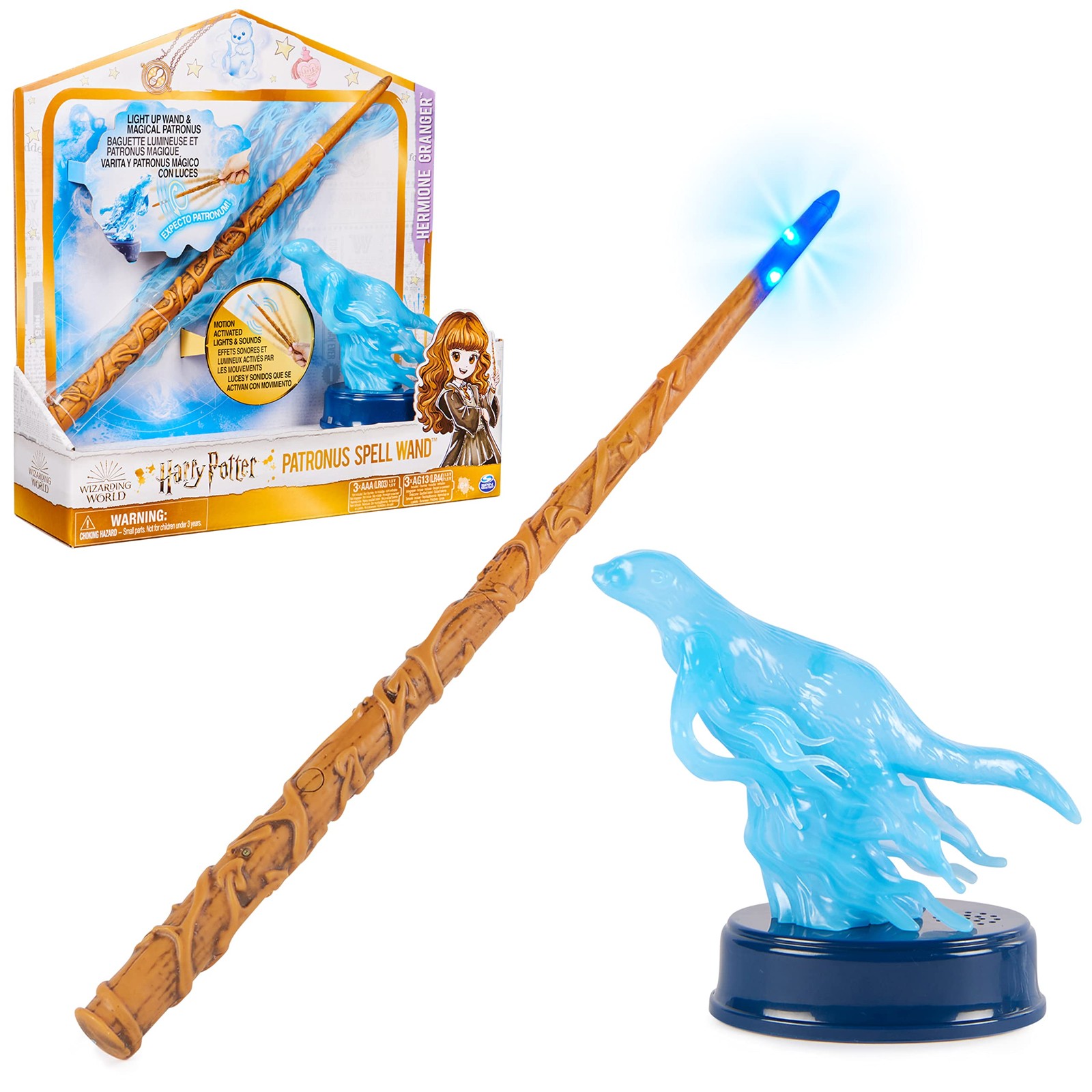 Wizarding World Harry 13 Inch (Pack of 1), Light-up Patronus Wand (Hermione)