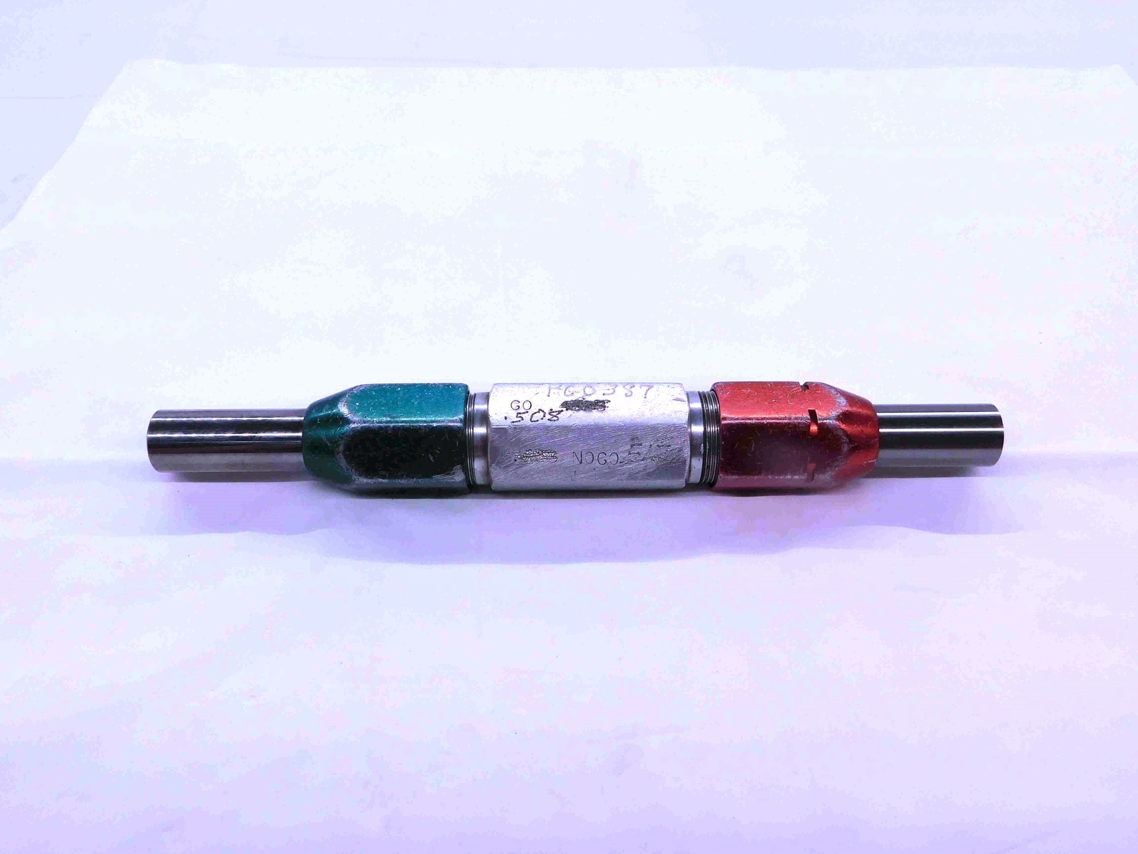 .5080 & .5120 PIN PLUG GAGE GO NO GO .5156 -.0036 OVERSIZE 33/64 13 mm .508 .512