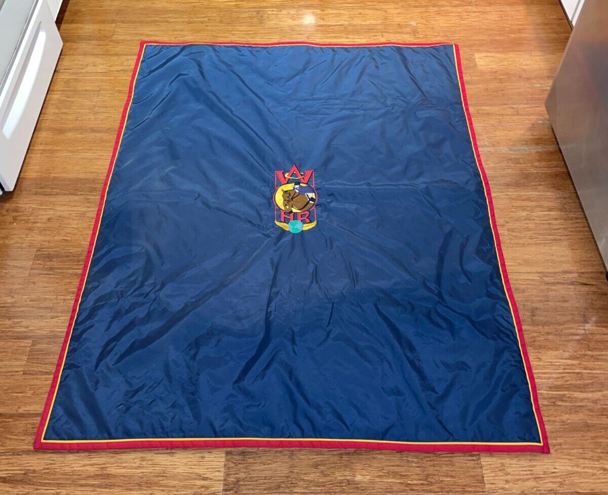 World Championship Hunter Rider Embroidered Horse or Human Blanket 62 x 48"