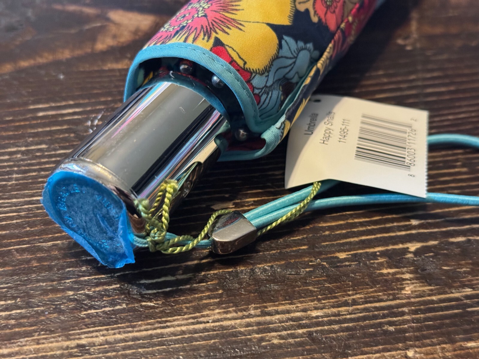 RETIRED Happy Snails Vera Bradley Multicolor Automatic Open & Close Umbrella
